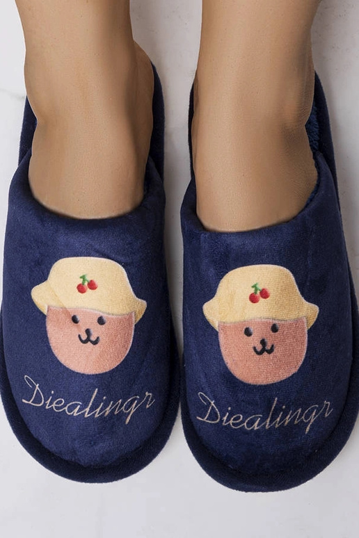 Chinelos macios azul marinho Diealings