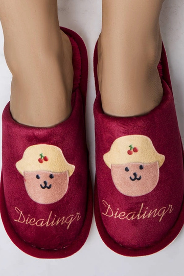 Chinelos vermelhos macios Diealings 2