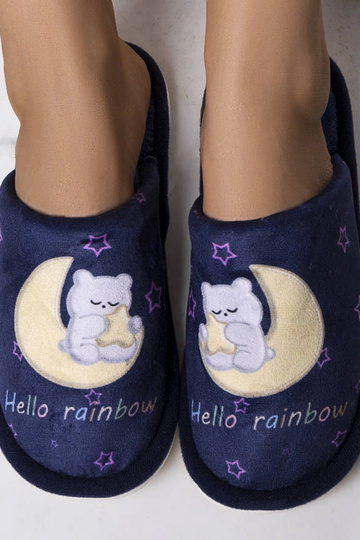 Pantufas Rainbow Moon azul... 2