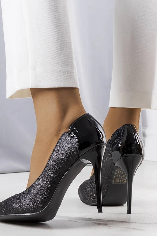 Sapatos Naina pretos com glitter