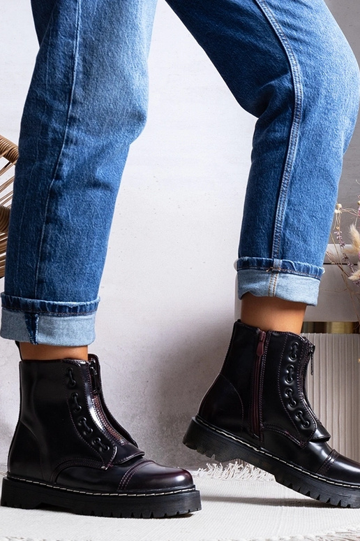 Botas de caçador isoladas Borgonha Royer