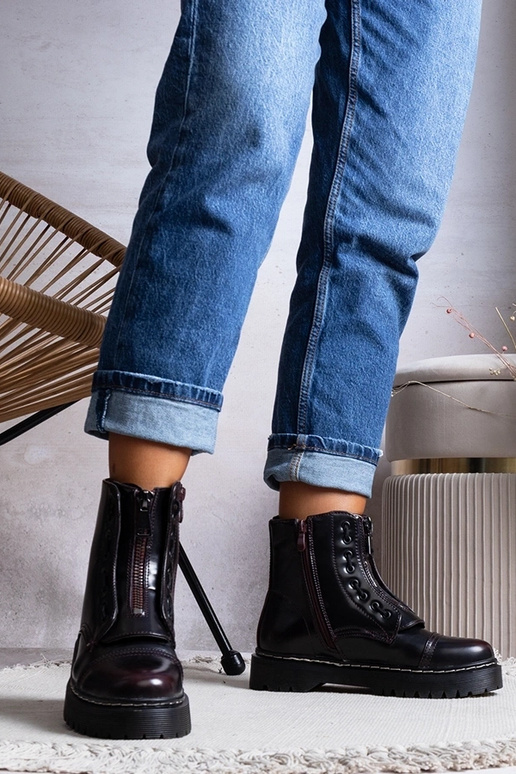 Botas de caçador isoladas Borgonha Royer