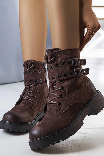 Botas Trapper Fallkirk Marrom Escuro