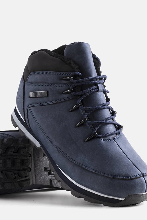 Botas de caminhada azul escuro de...