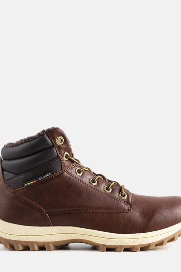 Botas de caminhada marrons...