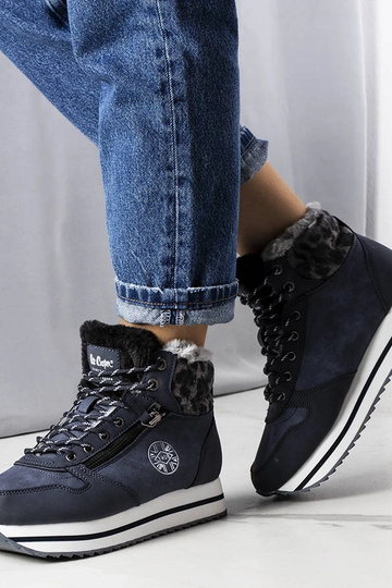 Botins azul escuro,...