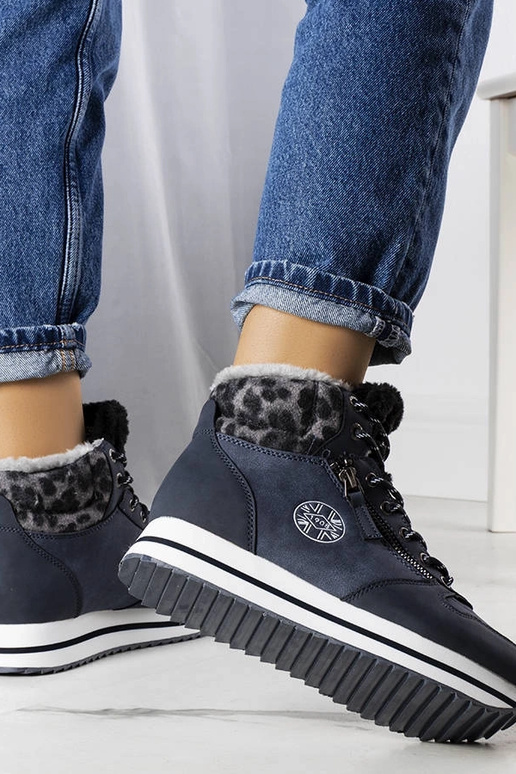 Botins azul escuro, "LCJ-22-31-1450L...