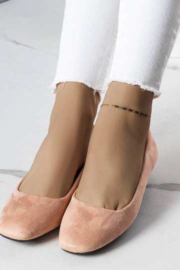 Jules Pink Eco-Suede Bailarinas 2