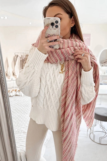 Cachecol Rosa da Nyomi 2