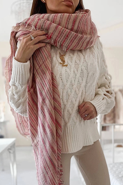 Cachecol Rosa da Nyomi