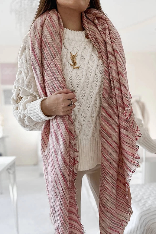 Cachecol Rosa da Nyomi