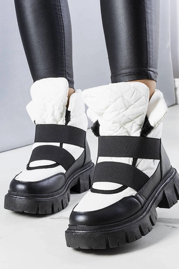 Botas de inverno brancas de...