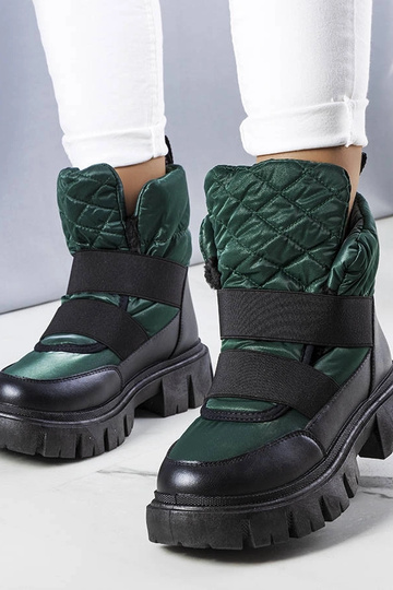 Botas de inverno verdes de...