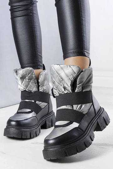 Botas de neve com isolamento cinza Francisco slip-on
