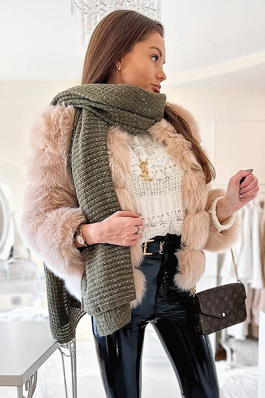 Cachecol Khalil Green Polka Dot