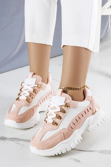 Tênis branco e rosa da Mindy 2