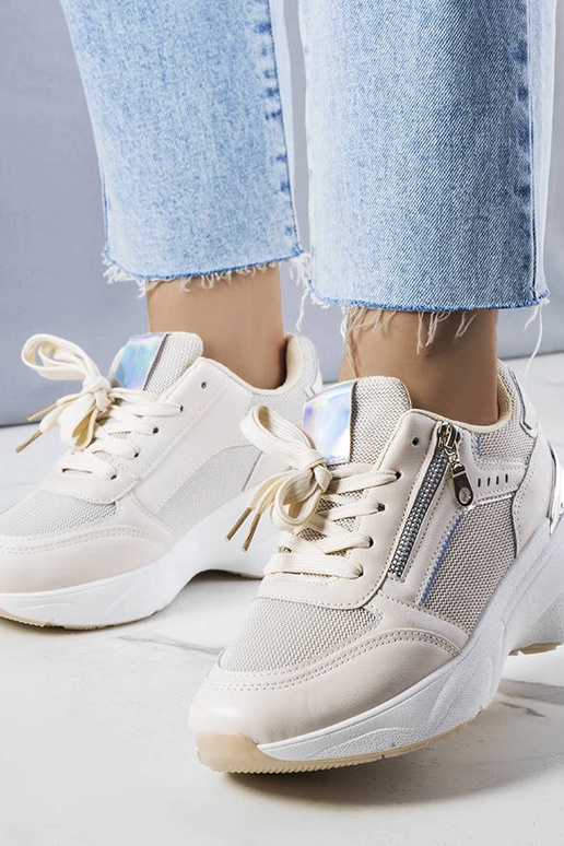 Tênis plataforma bege Stacey