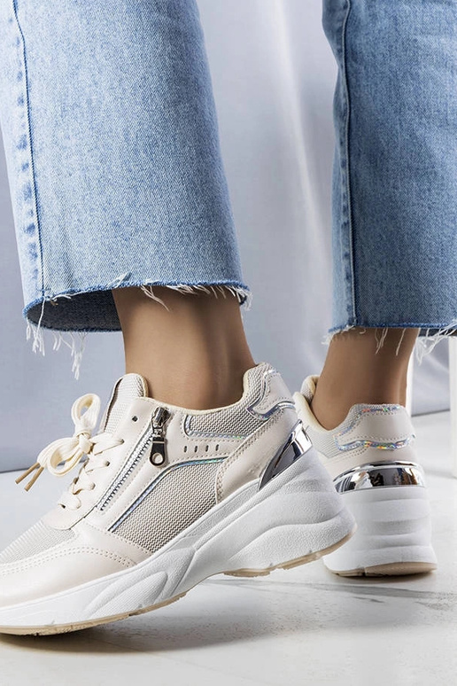 Tênis plataforma bege Stacey