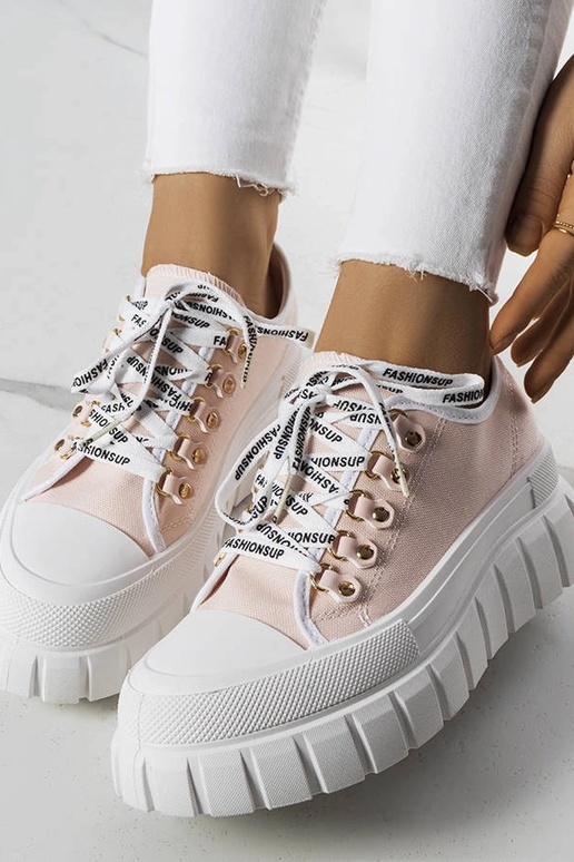 Sapatos rosa com plataforma, "Toni"