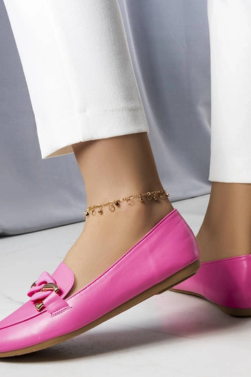 Mocassins Mamie Pink Chain 2
