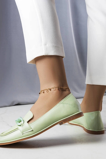 Mocassim Bobbie Verde Corrente 2