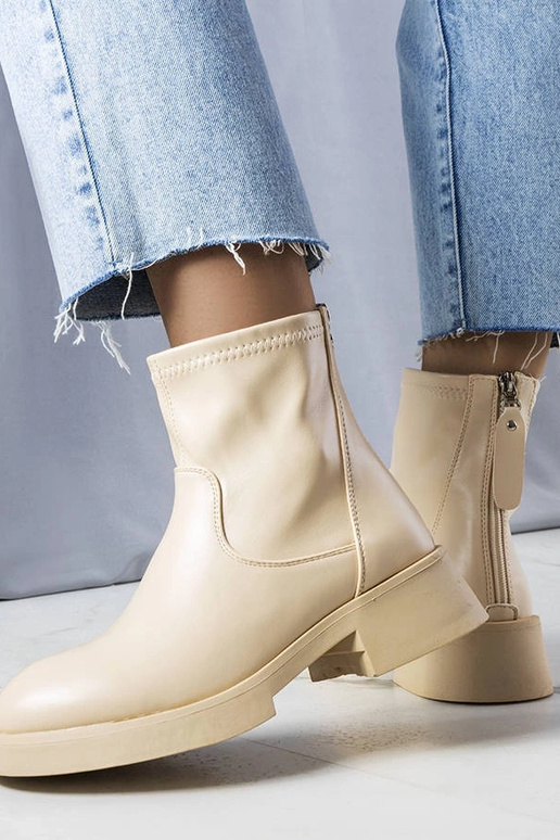 Botins Victoire clássicos bege