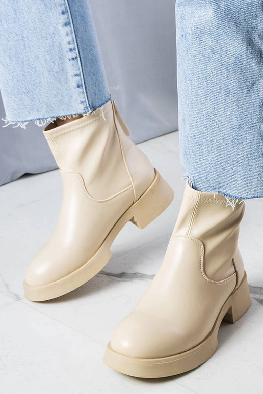 Botins Victoire clássicos bege