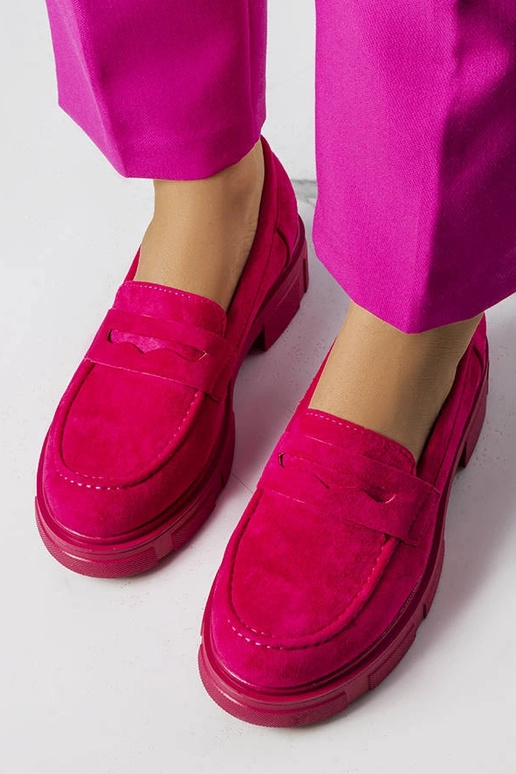 Botas rosas de camurça sintética...