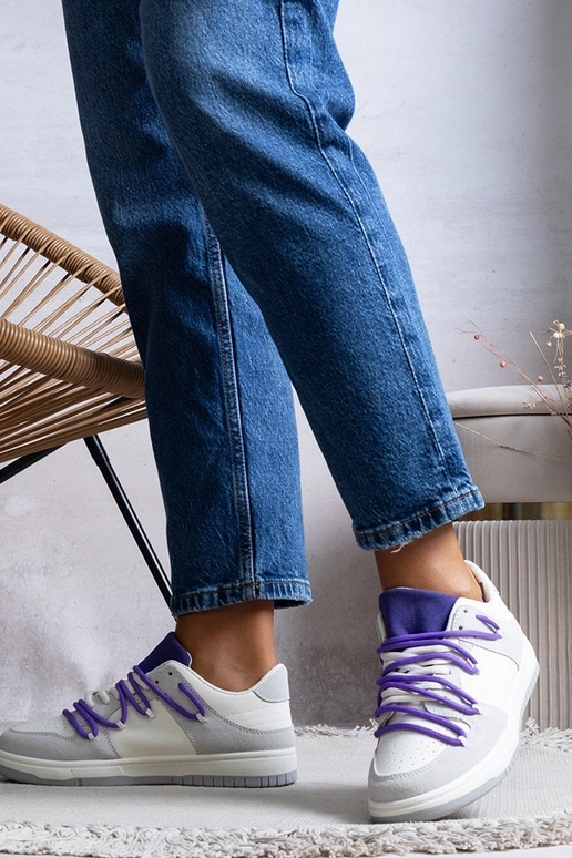 Tênis cinza feminino tênis roxo...