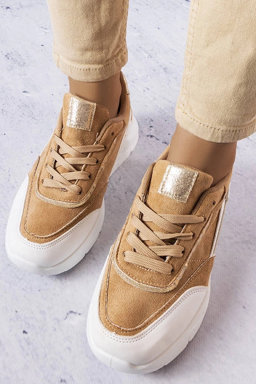 Tênis de camurça sintética bege Dupuis