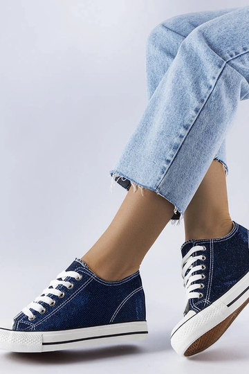 Tênis plataforma azul...