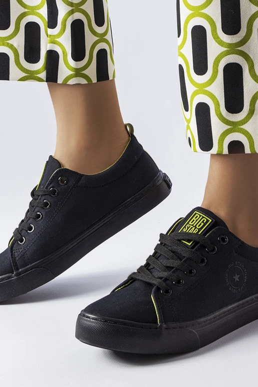 Tênis de tecido preto Big Star LL274247