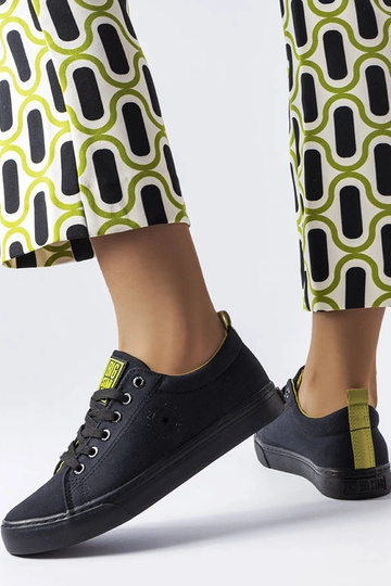 Tênis de tecido preto Big... 2