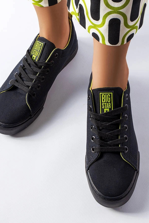 Tênis de tecido preto Big Star LL274247