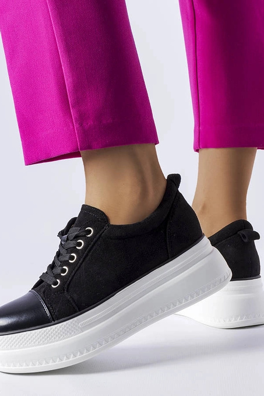 Sapatos de plataforma pretos,...