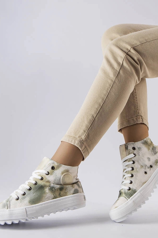 Tênis Big Star Verde Estampado LL274047