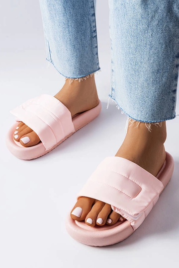 Chinelos Aleron rosa velcro