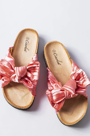 Chinelo rosa com laço da Duplanty 2