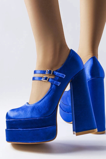 Sapatos de salto alto azul Gabriel 2