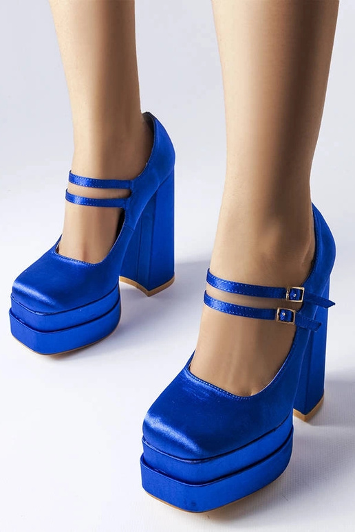 Sapatos de salto alto azul Gabriel