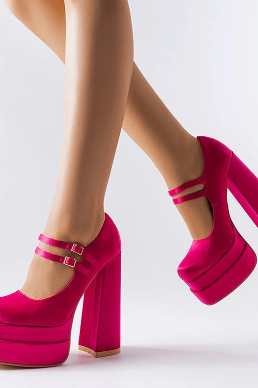 Sapatos de salto alto rosa Gabriel