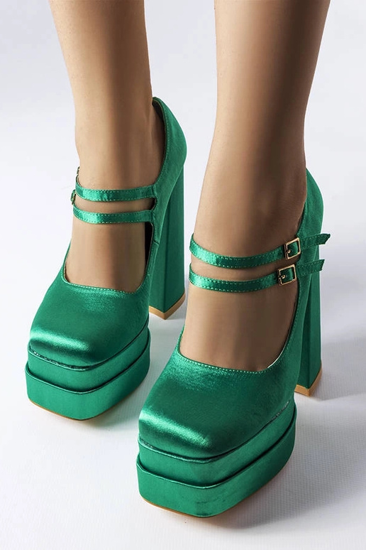 Sapatos de salto alto verde Gabriel