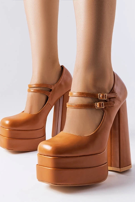 Sapatos de salto alto Chouinard marrom