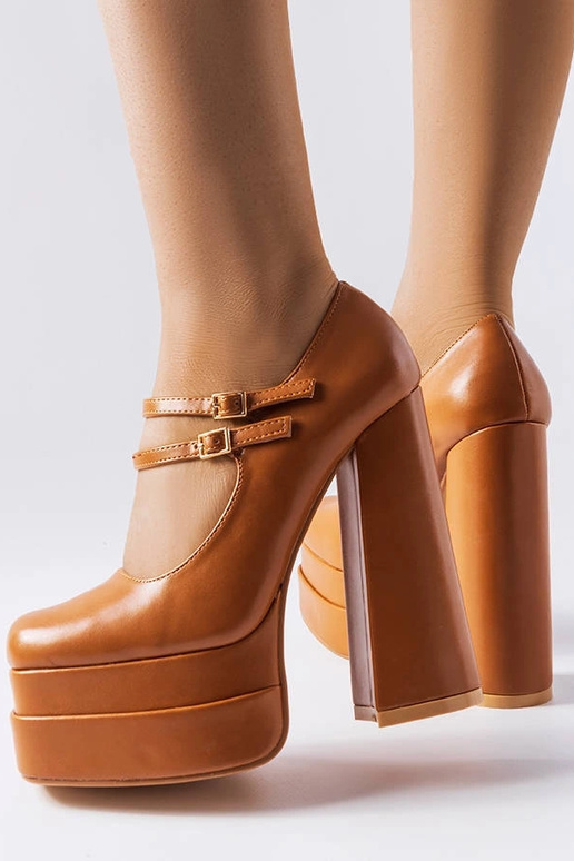 Sapatos de salto alto Chouinard marrom