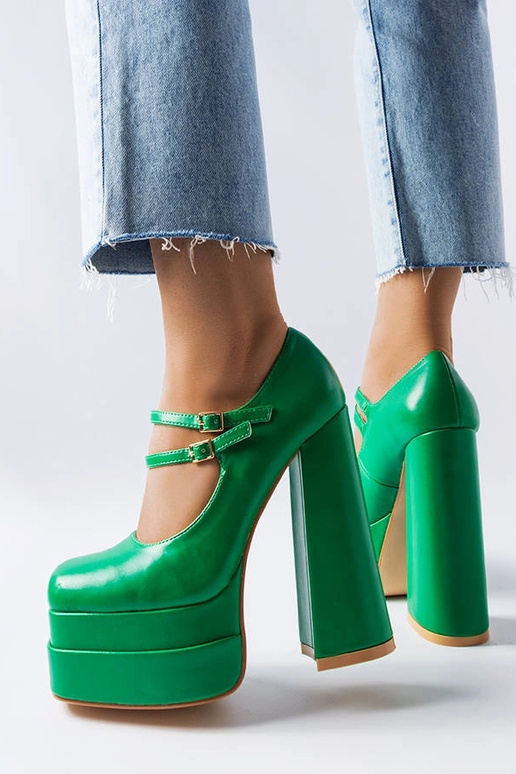 Sapatos de salto alto Chouinard verdes