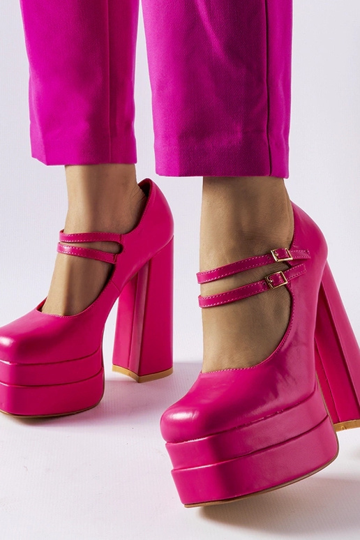 Sapatos de salto alto Chouinard rosa