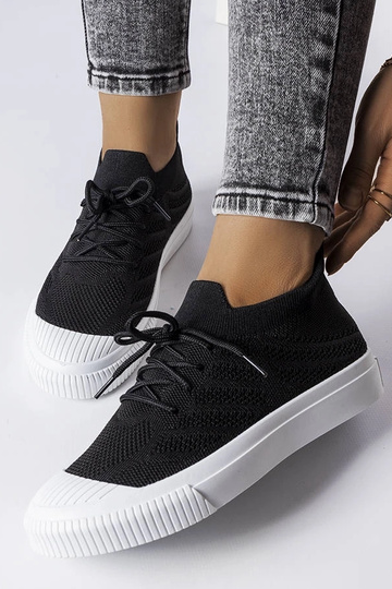 Tênis preto Polaire tecido... 2