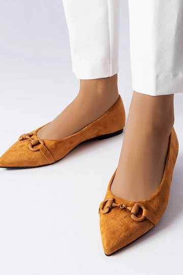 Bailarinas bico fino marrom... 2