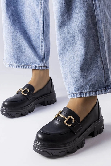 Sapatos de fivela Mason pretos