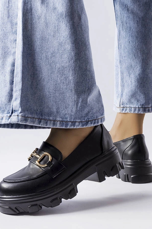 Sapatos de fivela Mason pretos